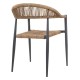 Bolero Eden gevlochten PE-rattan armstoelen naturel – set van 4