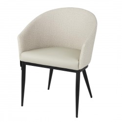 Bolero Sloane Eetkamerstoelen met Armleuning - Beige (Set van 2)