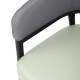 Bolero Meridian Interieurstoelen met Armleuning - Pistachegrijs (Set van 2)
