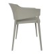 Bolero Lorenzo Caféstoelen Middengrijs - Set van 2 Stapelbare Stoelen