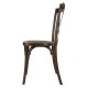 Bolero Manhattan Cross-Back Harsstoelen Donker Hout Effect - Set van 4