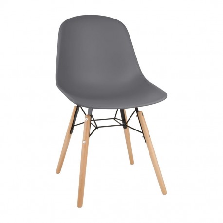 Bolero Arlo stoelen donkergrijs – set van 2 stuks