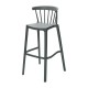 Attends Windson polypropyleen barkruk groen - set van 4 stuks