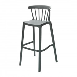 Attends Windson polypropyleen barkruk groen - set van 4 stuks