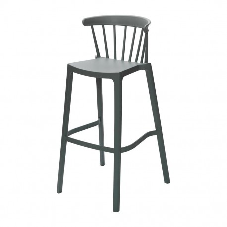 Attends Windson polypropyleen barkruk groen - set van 4 stuks