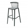 Attends Windson polypropyleen barkruk groen - set van 4 stuks
