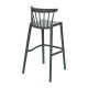 Attends Windson polypropyleen barkruk groen - set van 4 stuks