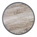 Bolero Rond Tafelblad Van Glasvezel Met Houteffect – Ø 580 mm