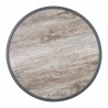 Bolero Rond Tafelblad Van Glasvezel Met Houteffect – Ø 580 mm