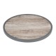 Bolero Rond Tafelblad Van Glasvezel Met Houteffect – Ø 580 mm