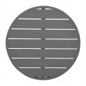 Bolero Aluminium Rond Tafelblad Donkergrijs 580mm