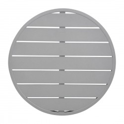 Bolero aluminium tafelblad rond lichtgrijs 580mm