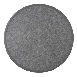 Bolero rond tafelblad van glasvezel, geborsteld zwart 580mm