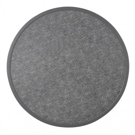 Bolero rond tafelblad van glasvezel, geborsteld zwart 580mm