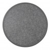 Bolero rond tafelblad van glasvezel, geborsteld zwart 580mm