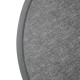 Bolero rond tafelblad van glasvezel, geborsteld zwart 580mm