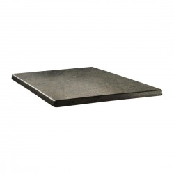 Topalit Classic Line vierkant tafelblad beton 80cm | Grijs