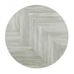 Bolero Voorgeboord Rond Tafelblad Chevron Design 600mm