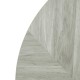 Bolero Voorgeboord Rond Tafelblad Chevron Design 600mm