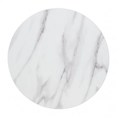Bolero rond tafelblad marmereffect 600 mm - voorgeboord