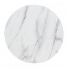 Bolero rond tafelblad marmereffect 600 mm - voorgeboord