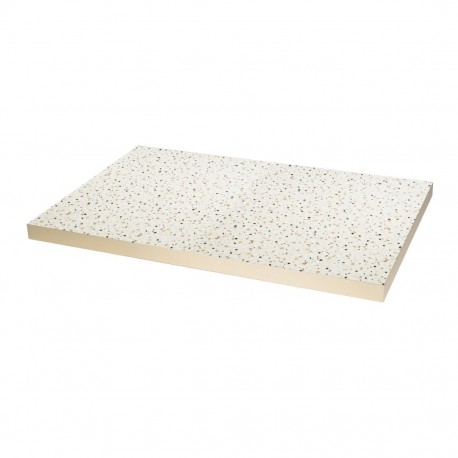 Bolero Rechthoekig Tafelblad In Terrazzostijl, 1100x700mm