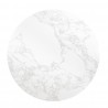 Rond Bolero tafelblad wit marmereffect Ø600 mm
