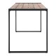 Bolero Industriële Bartafel Staal & Acaciahout 1800x900mm