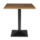 Bolero Complete Vierkante Tafel 700mm - Bruin/Zwart
