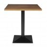 Bolero Complete Vierkante Tafel 700mm - Bruin/Zwart