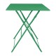 Bolero Perth vierkante tafel bosgroen 600 mm – gepoedercoat staal