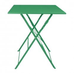 Bolero Perth vierkante tafel bosgroen 600 mm – gepoedercoat staal