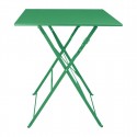 Bolero Perth vierkante tafel bosgroen 600 mm – gepoedercoat staal