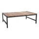 Bolero Lage Salontafel Van Staal En Acacia, 1200x800mm
