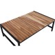 Bolero Lage Salontafel Van Staal En Acacia, 1200x800mm