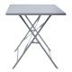 Bolero Pavement Style klaptafel grijs 1100 x 700 mm - Gepoedercoat staal