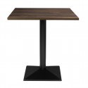 Bolero Complete tafel Vierkant donker hout effect 700mm