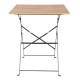 Bolero Perth Vierkante Tafel Houteffect – Gepoedercoat Staal