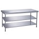 Parry volledig gelaste RVS 304 middentafel met 2 onderplanken 1200x600 mm
