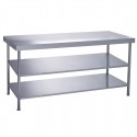 Parry volledig gelaste RVS 304 middentafel met 2 onderplanken 1200x600 mm