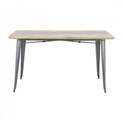 Bolero Bistro Eettafel Mangohout met Donkergrijze Poot – 1450mm