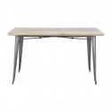 Bolero Bistro Eettafel Mangohout met Donkergrijze Poot – 1450mm