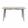 Bolero Bistro Eettafel Mangohout met Donkergrijze Poot – 1450mm