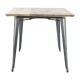 Bolero Bistro Eettafel Mangohout met Donkergrijze Poot – 1450mm