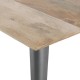 Bolero Bistro Eettafel Mangohout met Donkergrijze Poot – 1450mm