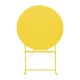 Bolero Perth ronde tafel 600 mm – zachtgeel, gepoedercoat staal
