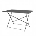 Bolero Pavement Style klaptafel zwart 1100 x 700 mm - gepoedercoat staal