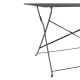 Bolero Pavement Style klaptafel zwart 1100 x 700 mm - gepoedercoat staal