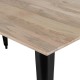 Bolero Bistro Eettafel Mangohout met Zwarte Poot 1450mm
