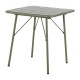 Bolero Amalfi vierkante inklapbare tafel staal olijfgroen 700mm